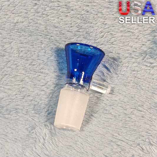 18mm Male Ice Blue Glass Bowl Replacement Tobacco Herb Water Pipe Piece