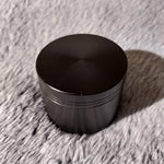 50mm Small Black 4 Piece Tobacco Herb Grinder Portable Metal Travel Size