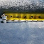 Small Long Silver Bamboo Smoking Pipe Tobacco Herb Portable Metal Travel Size