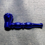 NEW Small Blue Stylish Smoking Pipe Tobacco Herb Portable Metal Pocket Size