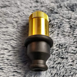 Small Flared Gold Bullet Smoking Pipe Tobacco Herb Portable Metal Travel Size