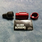 NEW Small Red Bullet Smoking Pipe Tobacco Herb Portable Metal Pocket Size