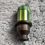 Small Flared Green Bullet Smoking Pipe Tobacco Herb Portable Metal Travel Size