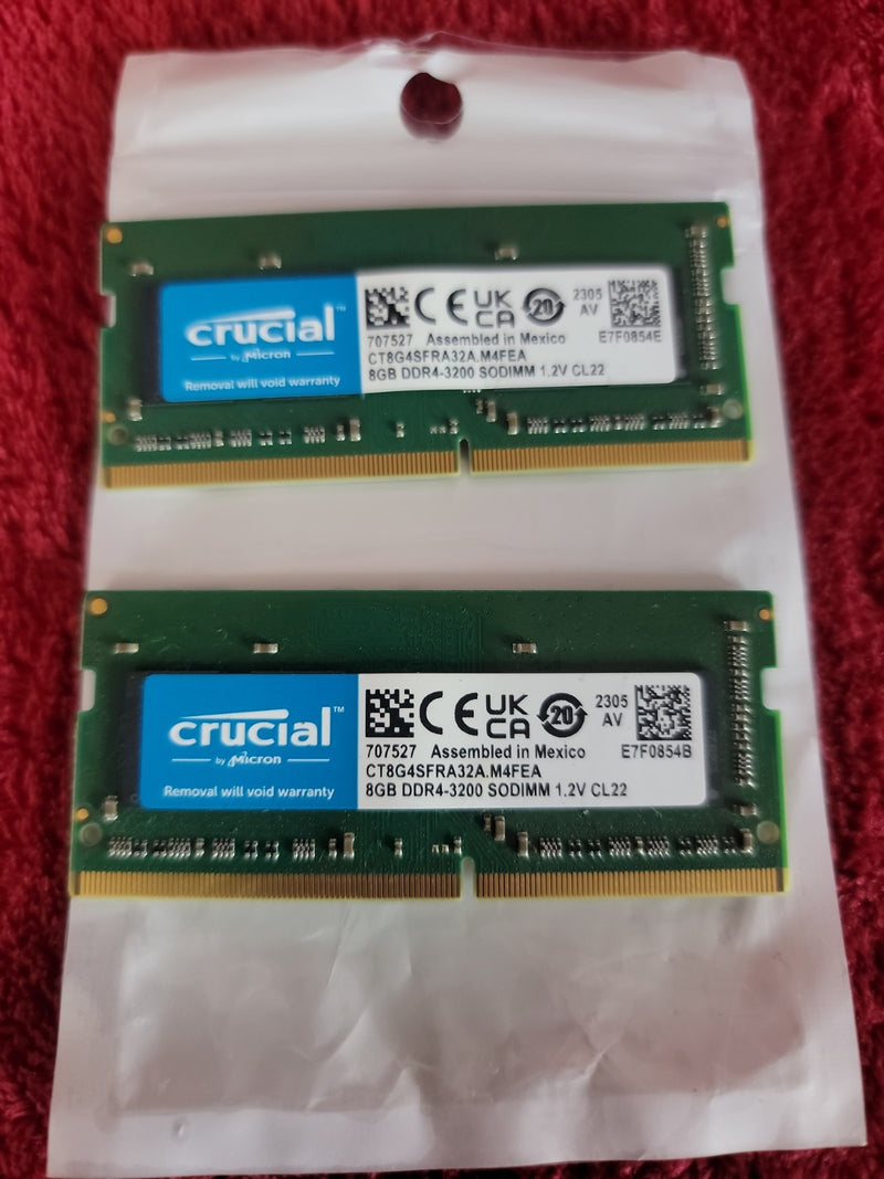 Crucial CT8G4SFRA32A CL22 DDR4-3200MHZ Non-ECC 16GB (2x8GB)