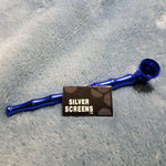 Small Long Blue Bamboo Smoking Pipe Tobacco Herb Portable Metal Travel Size