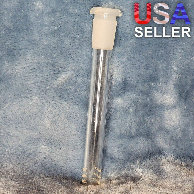 5.5in 5 1/2 Inch Downstem Clear Glass Tube For 14mm Male Bowl Tobacco Water Pipe