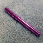 Small Purple One Hitter Bat Smoking Pipe Tobacco Herb Portable Metal Pocket Size