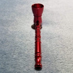 NEW Small Red Bamboo Smoking Pipe Tobacco Herb Portable Metal Pocket Size