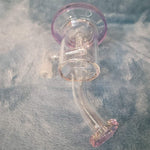 Small Premium Lavender Purple Water Pipe Tobacco Smoking Herb Glass Travel Size
