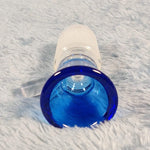 18mm Male Sapphire Blue Glass Bowl Replacement Tobacco Herb Water Pipe Piece