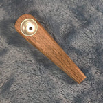 Small Spruce Wood Wedge Smoking Pipe Tobacco Herb Portable Wooden Travel Size