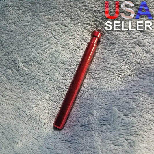 NEW Small Red One Hitter Smoking Pipe Tobacco Herb Portable Metal Travel Size