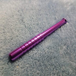 Small Purple One Hitter Bat Smoking Pipe Tobacco Herb Portable Metal Pocket Size