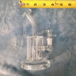Small Premium Crystal Clear Water Pipe Tobacco Smoking Herb Glass Travel Size