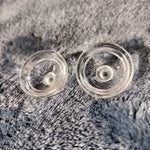 2 27mm Glass Bowl Replacement Silicone Pipe Smoking Tobacco Herb Single Hole