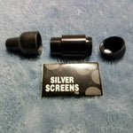 NEW Small Black Bullet Smoking Pipe Tobacco Herb Portable Metal Pocket Size