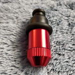 Small Flared Red Bullet Smoking Pipe Tobacco Herb Portable Metal Travel Size