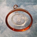 Small Premium Amber Red Water Pipe Tobacco Smoking Herb Glass Travel Size