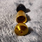 NEW Small Gold Bullet Smoking Pipe Tobacco Herb Portable Metal Pocket Size
