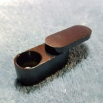 NEW Small Black Foldable Smoking Pipe Tobacco Herb Portable Metal Pocket Size