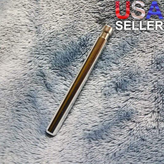 NEW Small Silver One Hitter Smoking Pipe Tobacco Herb Portable Metal Travel Size
