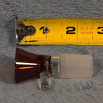 18mm Male Amber Red Glass Bowl Replacement Tobacco Herb Water Pipe Piece