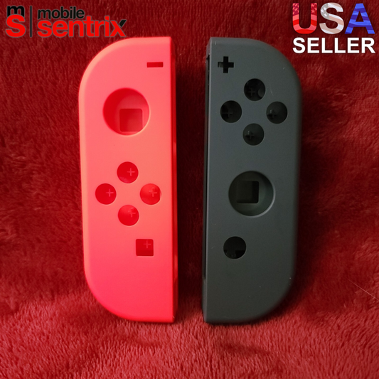 NEW Red Black Nintendo Switch Joy Con Authentic Genuine OEM Shell Replacements