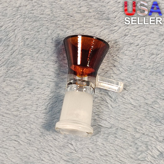 14mm Female Amber Red Glass Bowl Replacement Tobacco Herb Water Pipe Piece