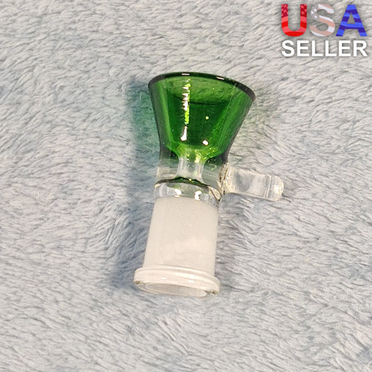 14mm Female Emerald Green Glass Bowl Replacement Tobacco Herb Water Pipe Piece