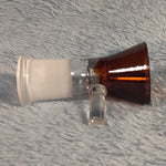 14mm Female Amber Red Glass Bowl Replacement Tobacco Herb Water Pipe Piece