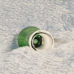 14mm Female Emerald Green Glass Bowl Replacement Tobacco Herb Water Pipe Piece