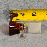 14mm Female Amber Red Glass Bowl Replacement Tobacco Herb Water Pipe Piece